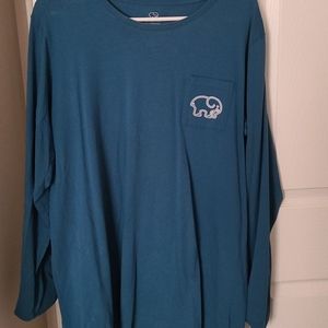 Teal Pocket Long Sleeve